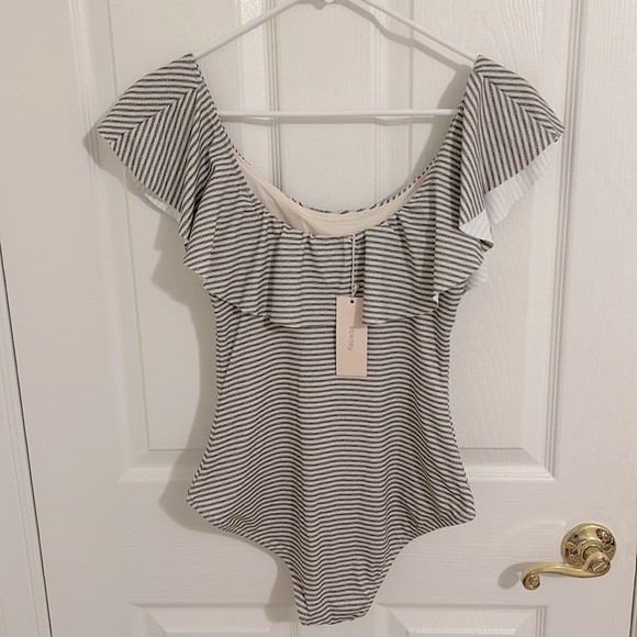 Eberjey X Revolve Margarita One Piece In Sea Stripe NWT Size Medium - Picture 5 of 9